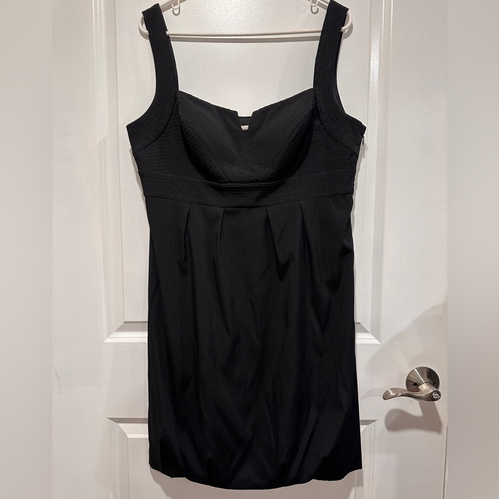 White House Black Market Black Quilted Dress